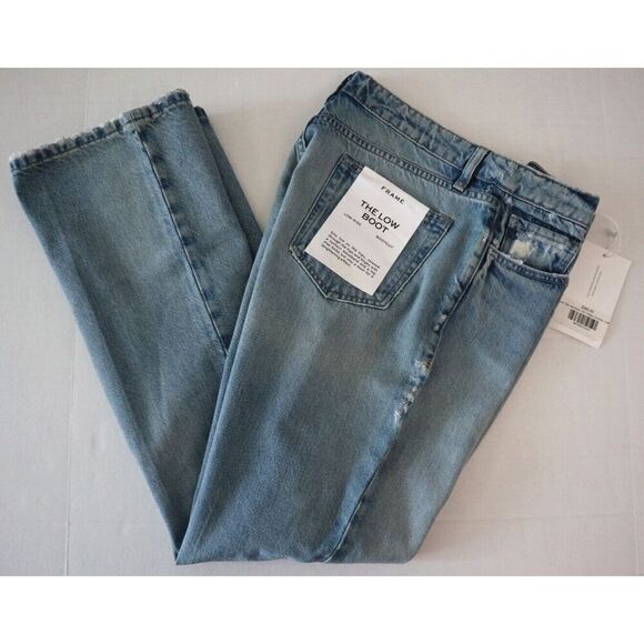 Frame LWBT727 Women's Sz 29 Indigo Summit Blue The Low Rise Bootcut Jeans - Picture 11 of 11